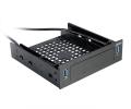 akasa ak hda 05u3 525 front bay adapter for 35 25 hdd ssd with 2x usb30 ports extra photo 1