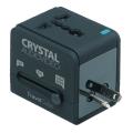 crystal audio travelcube universal travel power adapter reymatos eu uk us aus extra photo 1