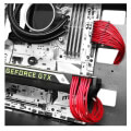 deepcool ec300 pci e rd pcie extension cable 30cm red extra photo 1