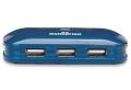 manhattan 161039 usb 20 ultra 7 port hub blue powered extra photo 2