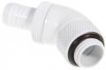 bitspower fitting 45 degree 1 4 inch to id 10mm rotating white extra photo 1