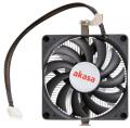 akasa ak cc1101ep02 low profile cpu cooler for amd 80mm pwm fan extra photo 1