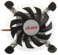 akasa ak cc7122bp01 low profile cpu cooler for intel lga775 lga115x 74mm pwm fan extra photo 1