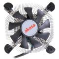 akasa ak cce 7106hp low profile cpu cooler for intel lga775 lga115x 74mm pwm fan extra photo 1