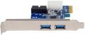 silverstone ec04 ppci e card for 2 int ext usb30 ports extra photo 1