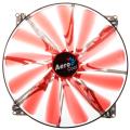 aerocool lightning led fan 200mm red extra photo 1