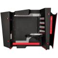 case in win s frame midi tower black red extra photo 1