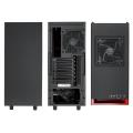 case nzxt source 340 midi tower black red window extra photo 1