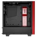 case nzxt source 340 midi tower black red window extra photo 2