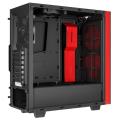 case nzxt source 340 midi tower black red window extra photo 3