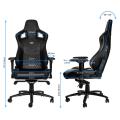 noblechairs epic real leather gaming chair black extra photo 1