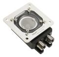 aqua computer filter with stainless steel mesh ball valves mounting plate g1 4 extra photo 1