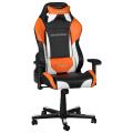 dxracer drifting df61 gaming chair black white orange extra photo 2