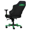 dxracer iron is166 gaming chair black green extra photo 1