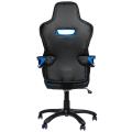 nitro concepts e200 race gaming chair black blue extra photo 2