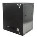 intellinet 711777 19 9u 570x450mm wall mounted cabinet flat pack black extra photo 1