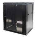intellinet 711777 19 9u 570x450mm wall mounted cabinet flat pack black extra photo 2