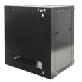 intellinet 711869 19 12u 570x450mm wall mounted cabinet flat pack black extra photo 1