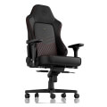 noblechairs hero real leather gaming chair black red extra photo 2