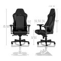 noblechairs hero real leather gaming chair black black extra photo 2