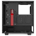 case nzxt h510 compact mid tower case with tempered glass black red extra photo 2