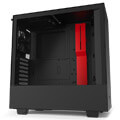 case nzxt h510 compact mid tower case with tempered glass black red extra photo 3