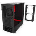 case nzxt h510 compact mid tower case with tempered glass black red extra photo 6
