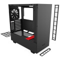 case nzxt h510i smart matte mid tower with tempered glass black red extra photo 5
