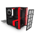 case nzxt h210 mini itx tower black red extra photo 1