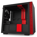 case nzxt h210 mini itx tower black red extra photo 2