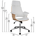 karekla grafeioy dieythyntiki superior pro hm111002 sonama aspri extra photo 1