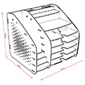 thiki arxeiothetisis eggrafon isla apo melamini hm920203 leyki 36x32x33y ek extra photo 5