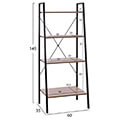 bibliothiki bellamy hm240801 sonama me mayro metalliko skeleto 60x35x145 cm extra photo 1