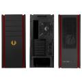 case bitfenix shinobi germany edition window black red gold extra photo 2