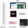 apple ipad pro 2022 mp213 129 256gb wifi 5g silver extra photo 1