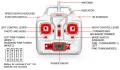 syma x8c 4 channel 24g rc quad copter with gyro camera white extra photo 1