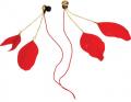 satzuma feather earphones red extra photo 1