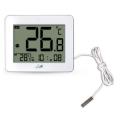 life wes 202 digital thermometer with indoor and outdoor temperature white extra photo 1