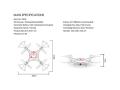 syma x5uc 4 channel 24g quad copter with gyro hd camera white extra photo 1