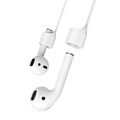 baseus earphone strap for airpods light grey extra photo 1