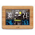 life rainforest bamboo edition weather station with wireless outdoor sensor and alarm clock extra photo 1