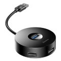 baseus adapter hub usb 30 to 4xusb black extra photo 1