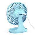 baseus pudding shape fan 3 speeds adjustable desktop cooling fan blue extra photo 3