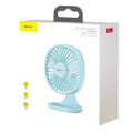 baseus pudding shape fan 3 speeds adjustable desktop cooling fan blue extra photo 5