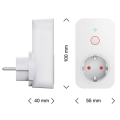 hama 176565 wifi socket with integrated current measuring device 3680 w 16 a extra photo 1