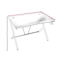nitro concepts d12 gaming desk black red extra photo 7