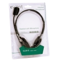 ewent headset 2x 35mm jack 21m black extra photo 1