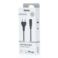 hama 200733 mains lead hama euro plug 2 pin socket double groove 25 m extra photo 1