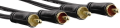 hama 122285 audio cable 2 rca plugs 2 rca plugs gold plated 10 m extra photo 1
