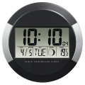 hama 186383 pp 245 dcf radio wall clock black extra photo 1